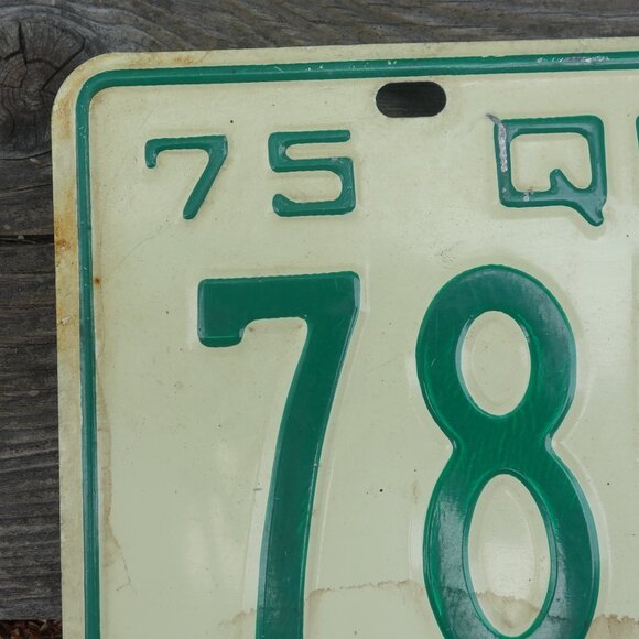 Vintage 1975 Quebec La Belle Province License Plate - Picture 5 of 8